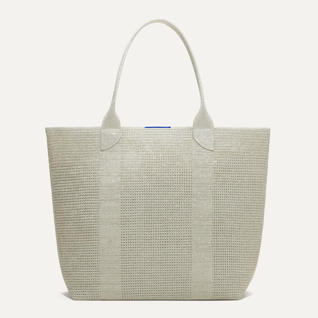 The Lightweight Tote in Diamond Metallic shown from the front.