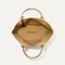The Lightweight Tote in Golden Perf shown open from the top, with interior visible. 