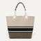 The Lightweight Tote in Jetset Black shown from the front.
