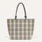 PDP |The Lightweight Tote in Spring Plaid shown from the front. 
