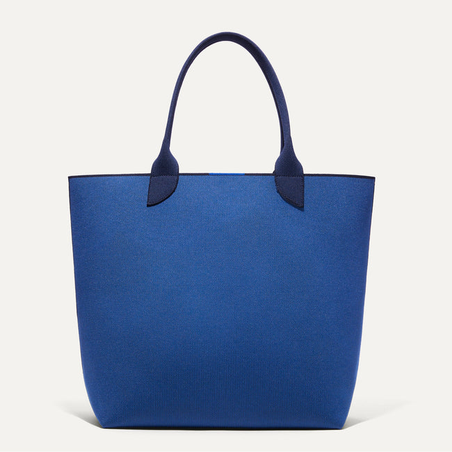 The Lightweight Tote in Varsity Blue shown from the front.