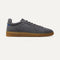 The Merino RS01 Sneaker in Mountain Grey shown from the side.