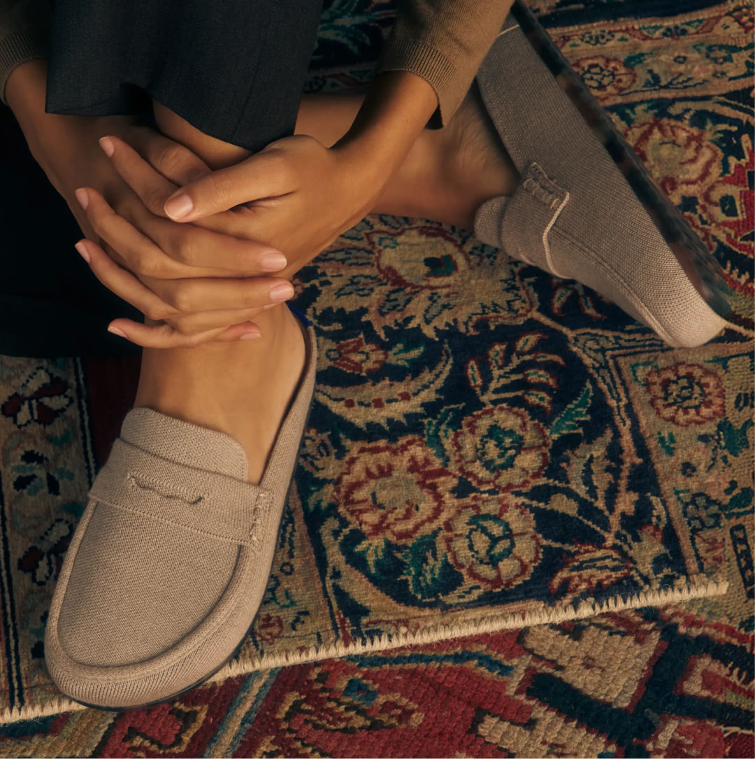 Close up shot of The Penny Clog in Dove.