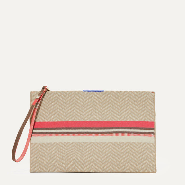 The Wristlet in Sunkissed shown from the front.