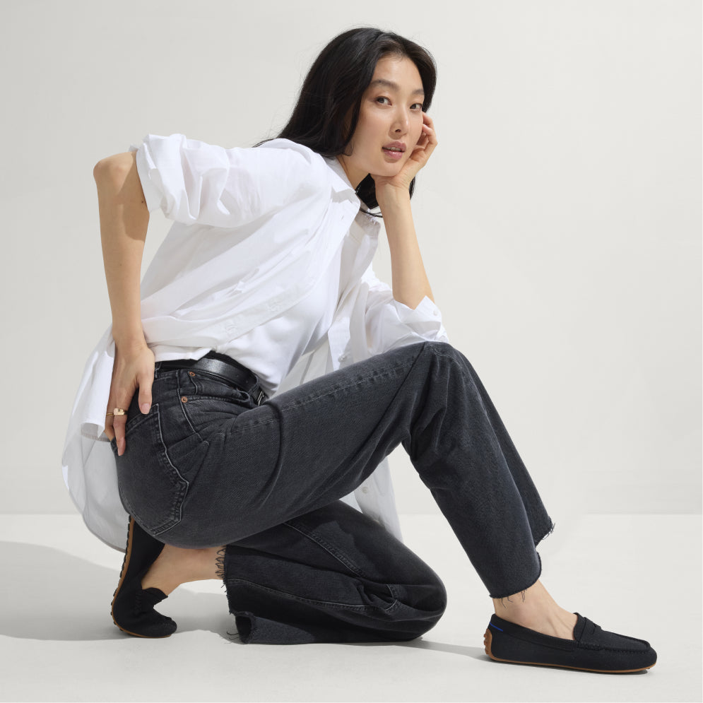 The Square Mary Jane in Black | Rothy's