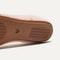 The sole of The Square Wrap in Ballerina shown in diagonal view. 