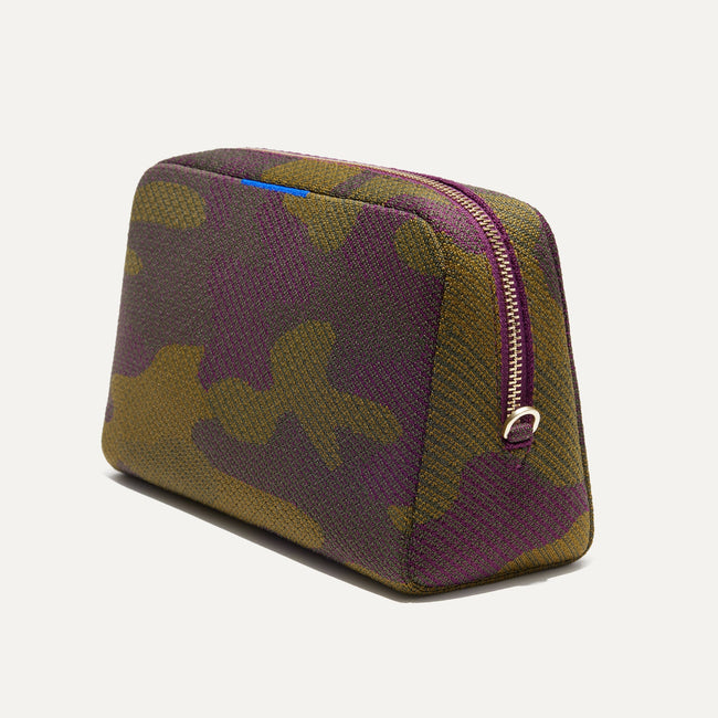 The Universal Pouch in Legacy Camo shown at a diagonal view from the right.