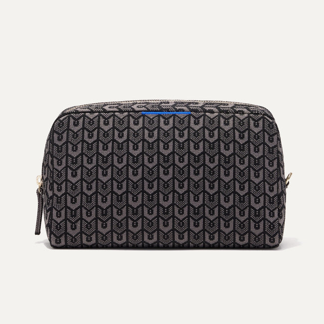 The Universal Pouch in Signature Black shown from the front. 