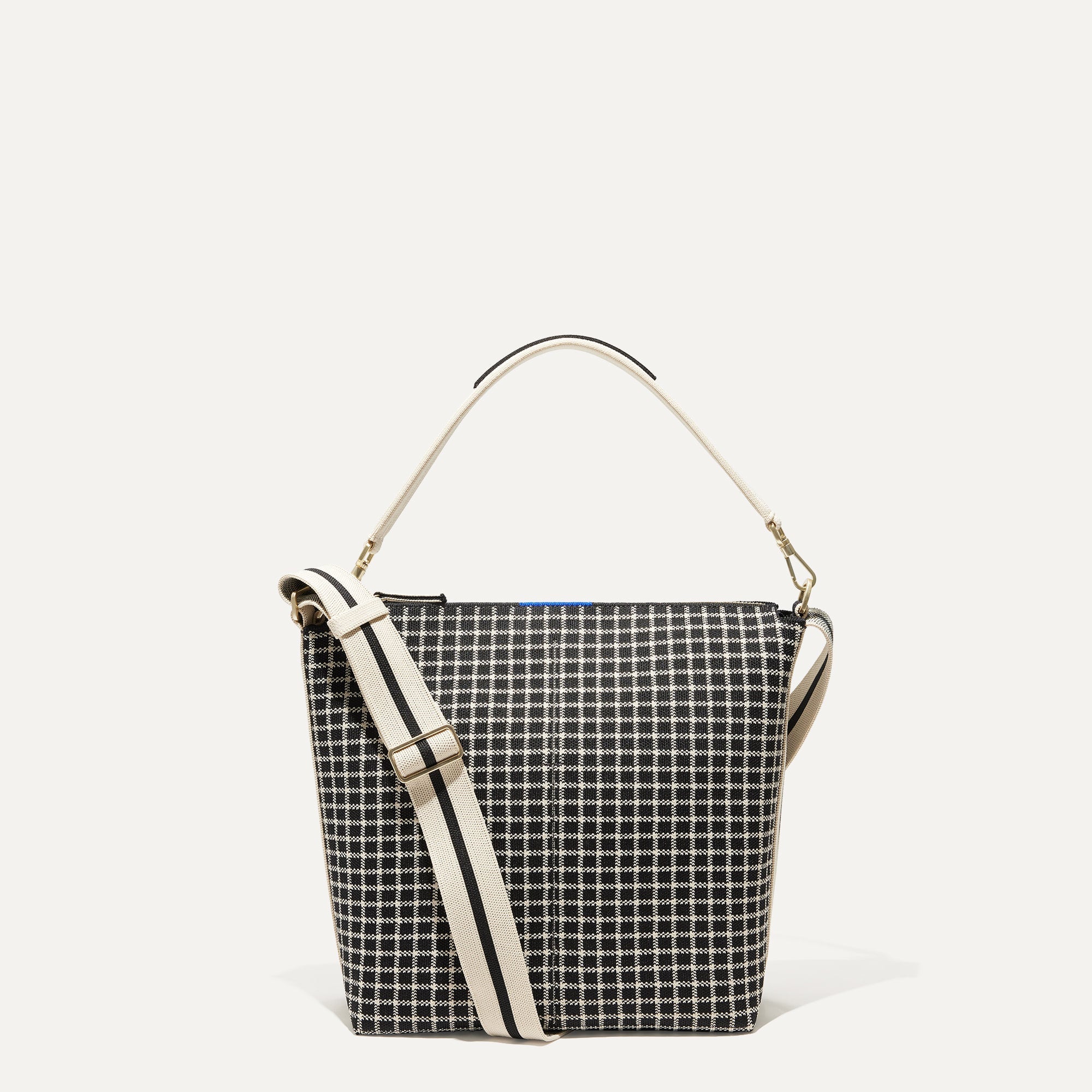 Small handbag/Shoulder bag - Black/houndstooth-patterned - Ladies