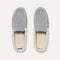 The Scuff Slipper in Glacier Grey shown from the top. 