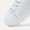 Close up of the toe and stitching details of The RS02 Sneaker in Bright White.