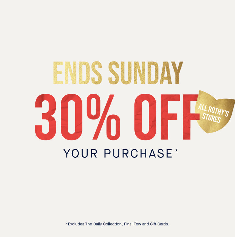 Promotional banner with 30% off text and a deadline on a white background