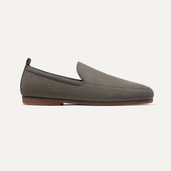 The Ravello Loafer in Dusk Grey shown from the side.