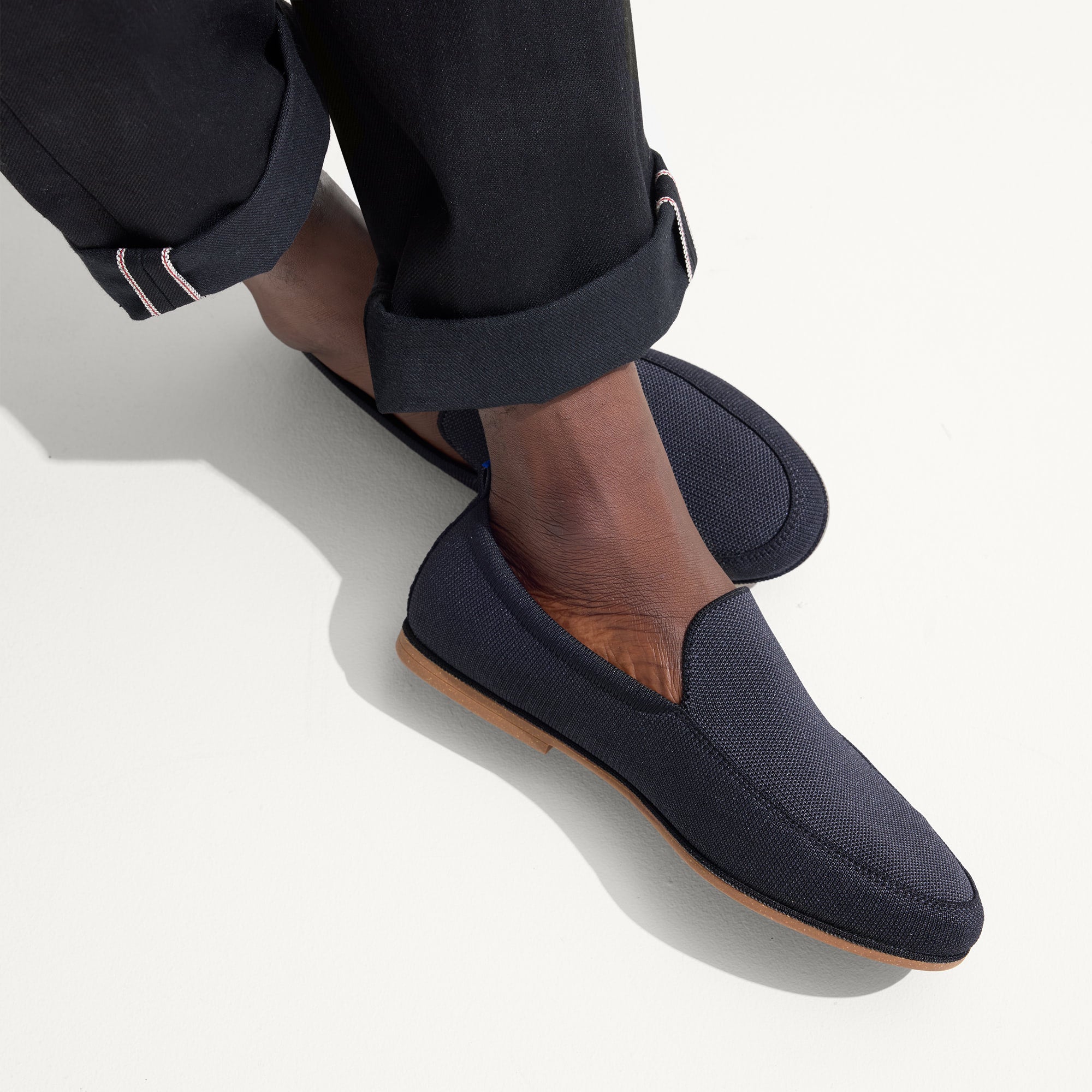 The Ravello Loafer in Navy | Men Rothys Navy Blue Size 12 Men\'s Slip-On Loafers main image 1