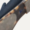 Outsole of The Ravello Loafer in Navy shown from below, in diagonal view.