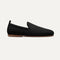 side | The Ravello Loafer in Stone Black shown from the side. 