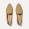 The Almond Loafer in Gold Stripe shown from the top.