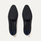 The Almond Loafer in Quilted Black shown from the top. 