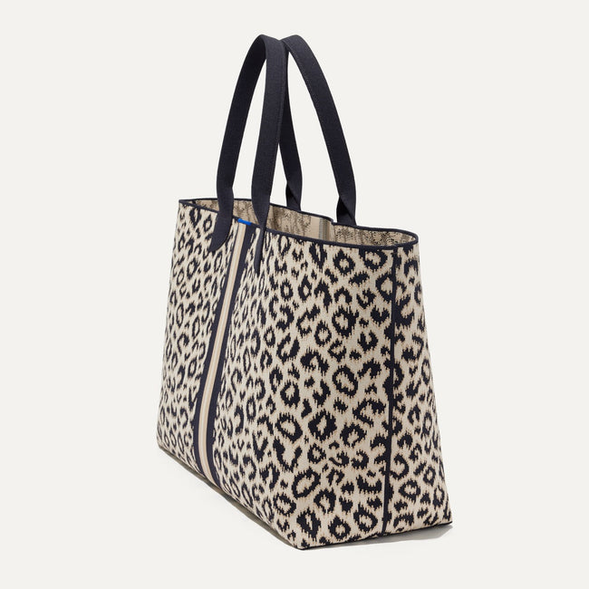 The Lightweight Mega Tote in Sandy Cat, shown from the side.