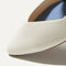 Close up of the pointed toe and rounded vamp of The Point Mary Jane in Love Bird. 