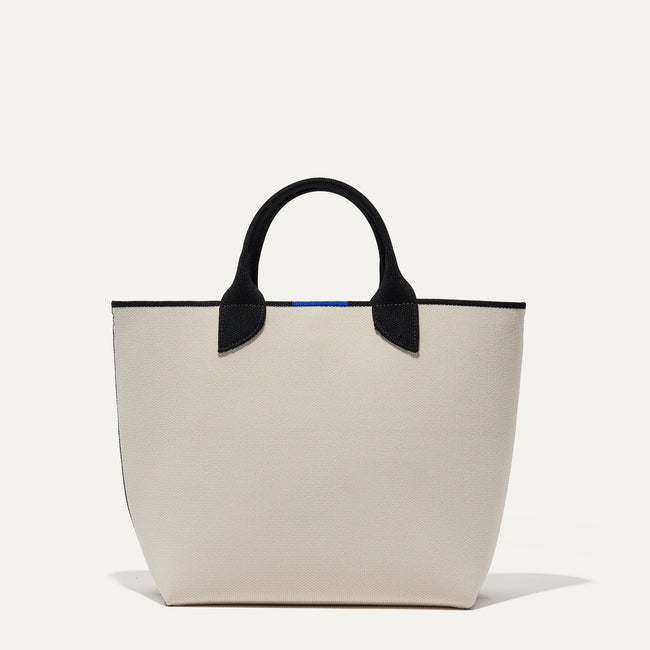 The Lightweight Petite Tote in Vanilla Cream, shown from the front.