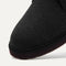 Close up of the toe area of The Chukka Boot in Black.
