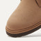 Close up of the toe area of The Chukka Boot in Butternut.