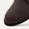 Close up of the toe area of The Chukka Boot in Umber.