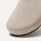 The toe and vamp of The Casual Clog, in diagonal view.