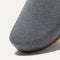 The toe and vamp of The Casual Clog, in diagonal view.
