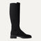 The Tall Lug Boot in Onyx Black shown from the side.