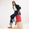 Alternate view of a model wearing The Point II in Poppy Mesh. 