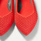 Close up of the toe and vamp on The Point II in Poppy Mesh.
