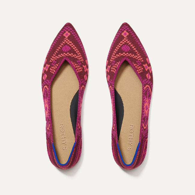 The Point II in Berry Boho shown from the top.