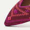 Close up of The Point II in Berry Boho, shown in diagonal view. 