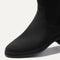 Close up of the toe area of The Tall Lug Boot in Onyx Black.