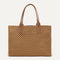 PDP |The Classic Tote in Hazelnut, shown from the front. 