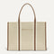 PDP |The Classic Tote in Buttercream, shown from the front.