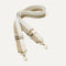 The Crossbody Strap in Gold and White.