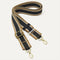 The Crossbody Strap in Khaki Stripe.