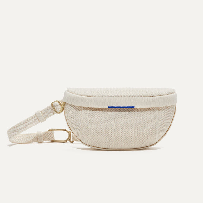 The Casual Sling in Marshmallow shown from the front. 