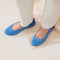 hover | Model wearing The Ballet Flat in Cerulean.