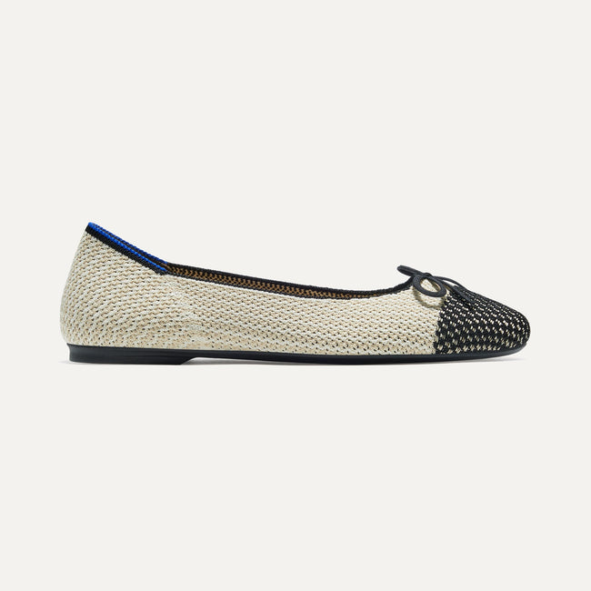 The Ballet Flat in Coco shown from the side. 