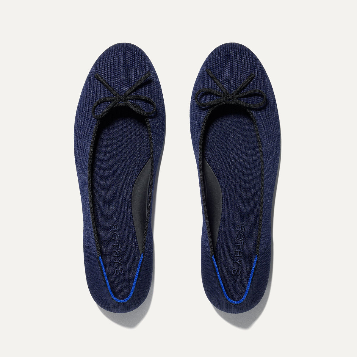 Floral Rothys The Ballet Flat in Dark Navy | Women's Shoes | Rothy's