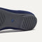 The sole of The Ballet Flat in Dark Navy shown in diagonal view. 