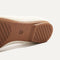 Close up of the outsole of The Ballet Flat in Gardenia, shown in a diagonal view.