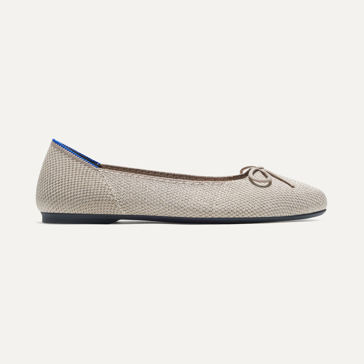 The Ballet Flat in Platinum Metallic | Women's Shoes | Rothy's