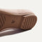 Close up of the outsole of The Ballet Flat in Ballerina, shown in a diagonal view. 