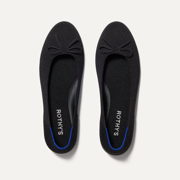 The Ballet Flat in Black | Women's Shoes | Rothy's