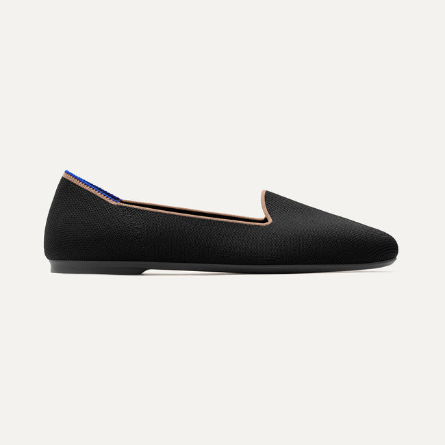 The Lounge Loafer in Black Espresso shown from the side.